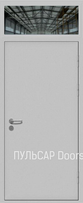 Техническая однопольная порошковая дверь с фрамугой – купить, заказать по выгодной цене от 40248 руб.