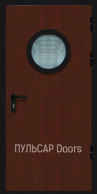 Остекленная противопожарная дверь железная из МДФ Дикая Груша – купить, заказать по выгодной цене от 33930 руб.