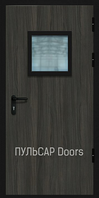 Остекленная противопожарная дверь металлическая с МДФ Керамическое Дерево – купить, заказать по выгодной цене от 31590 руб.