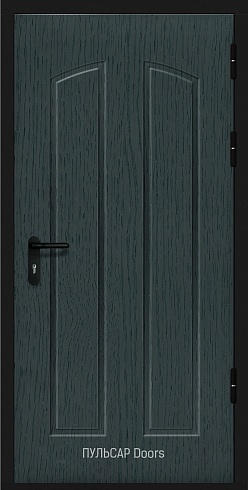 Входная дверь с отделкой шпонированной панели