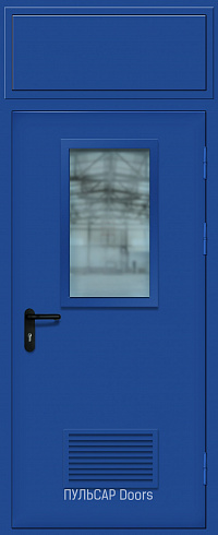 Противопожарная дверь дпм 01 60 остекленная порошковая с фрамугой и решеткой – купить, заказать по выгодной цене от 44928 руб.
