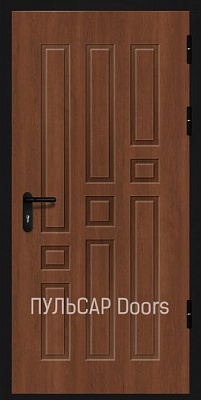 Звукоизоляционная железная дверь с отделкой МДФ Bourbon-Cherry Cerisier-Bourbon
