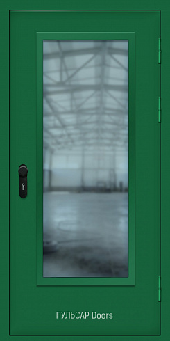 Светопрозрачная одностворчатая дверь EI W30 с порошковым покрытием – купить, заказать по выгодной цене от 37908 руб.