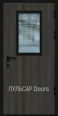 Остекленная противопожарная дверь входная EI 90 из МДФ Керамическое Дерево – купить, заказать по выгодной цене от 31356 руб.