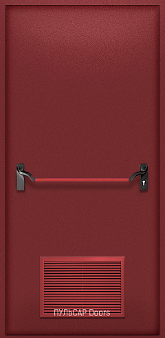 Техническая красная дверь с антипаникой – купить, заказать по выгодной цене от 40950 руб.