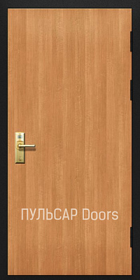 Одностворчатая деревянная дверь EI60/42Rw из МДФ для гостиниц