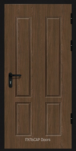 Интерьерная противопожарная дверь с отделкой МДФ Luxe brushedElm