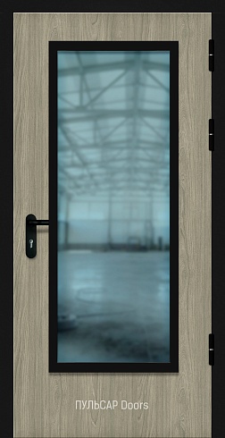 Огнеупорная однопольная дверь Driftwood Driv с пряямоугольным стеклом без порога – купить, заказать по выгодной цене от 28220 руб.