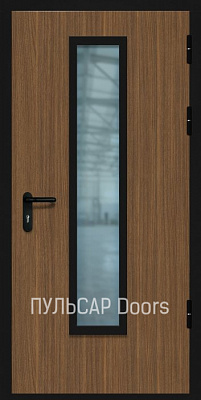 Противопожарная стеклянная дверь одностворчатая МДФ Лиственница Каппучино – купить, заказать по выгодной цене от 32058 руб.