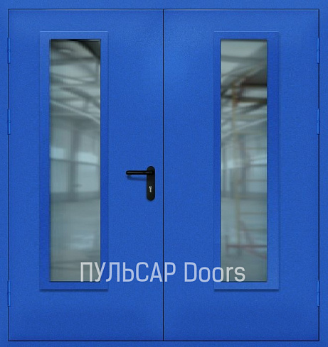Противопожарная стеклянная дверь светопрозрачная EIWS30 с накладкой порошкового покрытия – купить, заказать по выгодной цене от 52884 руб.