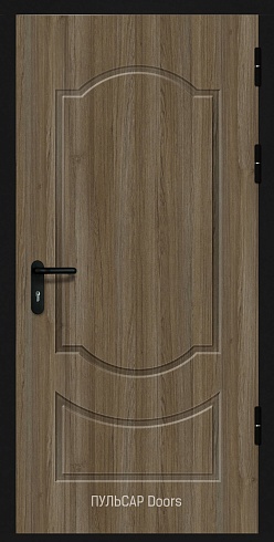 Однопольная противопожарная деревянная EI 60 дверь с накладкой МДФ HiTeck dolomite