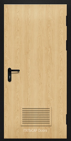 Огнестойкая дверь ei 60 однопольная c решеткой из МДФ Hardrock Maple rable без фрезеровки – купить, заказать по выгодной цене от 23660 руб.