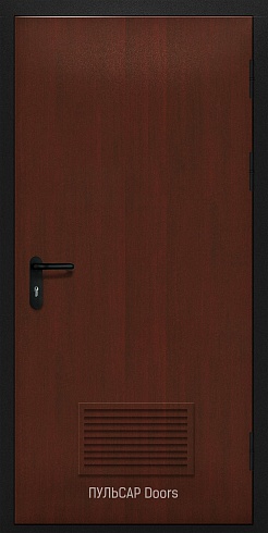 Огнестойкая дверь ei 60 однопольная c решеткой из МДФ Port-Maple без фрезеровки – купить, заказать по выгодной цене от 23660 руб.