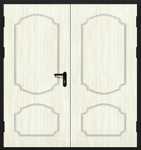 Дверь противопожарная двупольная деревянная EI 30 с покрытием из МДФ