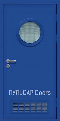 Противопожарная дверь со стеклом светопрозрачная ДПМ EI W30 металлическая порошковая – купить, заказать по выгодной цене от 43524 руб.
