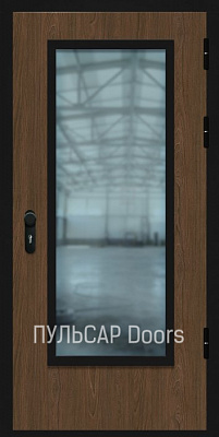 Однопольная дверь МДФ Luxe brushedElm со стеклом более 25% – купить, заказать по выгодной цене от 37440 руб.