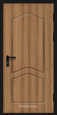 Одностворчатая филенчатая дверь с отделкой мдф
