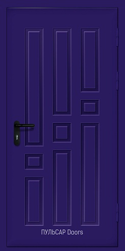 Входная одностворчатая дверь из крашенного мдф серии "Бизнес"