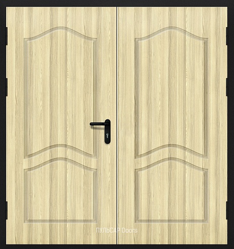 Двупольная дверь для гостиниц с отделкой из МДФ