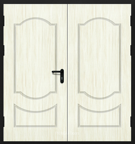Двустворчатая противопожарная дверь с покрытием из шпона №1 – купить, заказать по выгодной цене от 43524 руб.