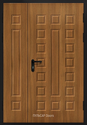Металлическая дверь МДФ для использования в отеле