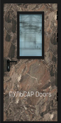 Огнестойкая дверь входная дверь EI 30 с покрытием CPL и со стеклом – купить, заказать по выгодной цене от 34398 руб.