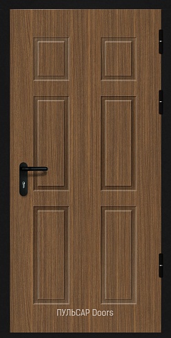 Филенчатая железная дверь с МДФ Kindle Feu dolomite