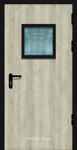 Огнеупорная одностворчатая дверь Nizza с квадратным стеклом без порога – купить, заказать по выгодной цене от 28265 руб.