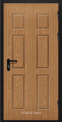 Стальная дверь для аппартаментов с накладкой МДФ с порогом