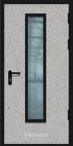 Противопожарная дверь с отделкой панели HPL