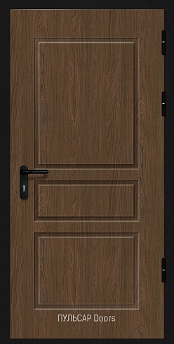 Металлическая дверь из МДФ Luxe brushedElm