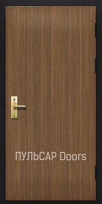 Однопольная деревянная дверь EI60/42Rw из мдф для гостиниц