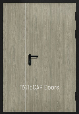 Дверь деревянная серии «Бюджет» с накладкой из шпонированной панели с двух сторон