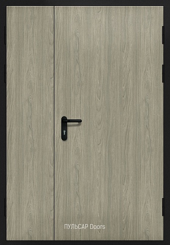 Дверь деревянная серии «Бюджет» с накладкой из шпонированной панели с двух сторон