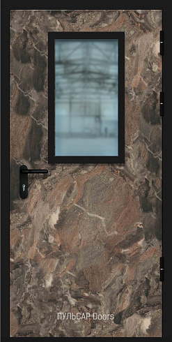 Огнестойкая дверь входная дверь EI 30 с покрытием CPL и со стеклом – купить, заказать по выгодной цене от 34398 руб.