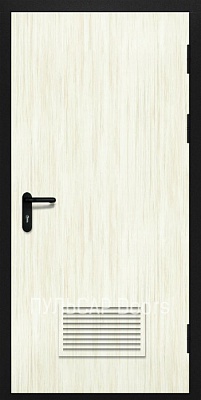 Огнестойкая дверь ei 60 однопольная c решеткой из МДФ Sandbank без фрезеровки – купить, заказать по выгодной цене от 23660 руб.