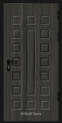 Филенчатая однопольная входная дверь с накладкой МДФ Audacity Audace