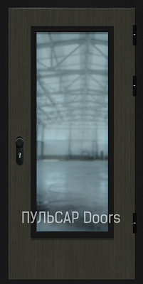 Металлическая дверь МДФ с большим прямоугольным стеклом Storm Tempte bistro – купить, заказать по выгодной цене от 39546 руб.