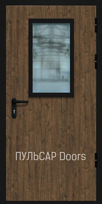 Противопожарная дверь EI 30 c МДФ SmokeWood Bois-Fum со стеклом – купить, заказать по выгодной цене от 32994 руб.