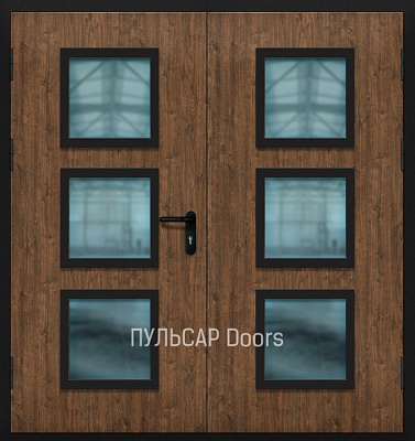 Двухстворчатая металлическая дверь противопожарная SmokeWood Bois – купить, заказать по выгодной цене от 51740 руб.