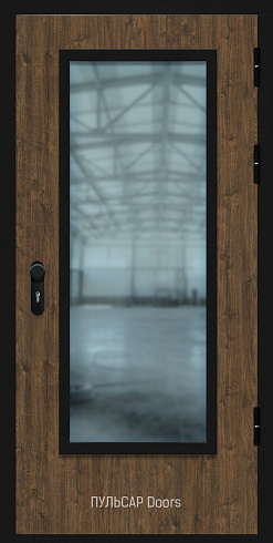 Противопожарная стеклянная дверь железная МДФ Старое Дерево – купить, заказать по выгодной цене от 32994 руб.