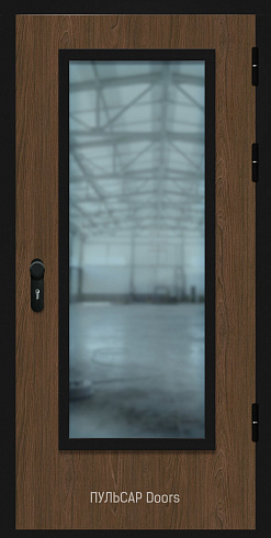 Однопольная дверь МДФ Luxe brushedElm со стеклом более 25% – купить, заказать по выгодной цене от 37440 руб.